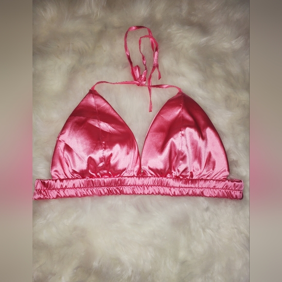 Tops - 💕5 for 20💕 shiny pink rave bra/top